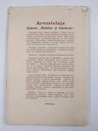 Maatalous ja kansakoulu - maalaiskansakouluopettajan mietteitä kansakoulun opetussuunnitelmaa uudistettaessa