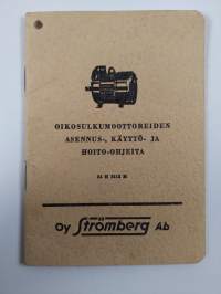 Oikosulkumoottoreiden asennus-, käyttö- ja hoito-ohjeita : 34 H 2112 M = Anvisningar för montage, drift och skötsel av kortslutmotorer