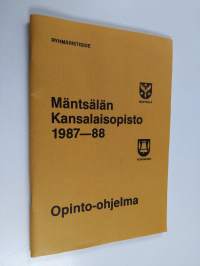 Mäntsälän kansalaisopisto 11987-1988 : opinto-ohjelma