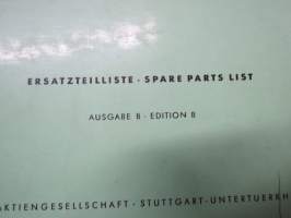Mercedes -Benz Type 190 D, 10 008, Ersatzteilliste Ausgabe B, Stand von Mai 1959 - Spare parts list edition B, as per May 1959 -varaosaluettelo