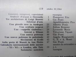 Domus architettura arredamento 419 ottobre 1964