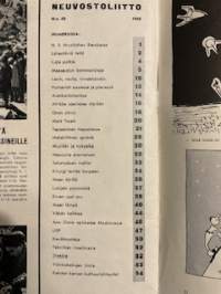 Neuvostoliitto 1960 nr 40 (ilmestymisjärjestyksessään nr 40), sosialistisen suunnitelmatalouden ja kulttuurin propagandalehti -Soviet propaganda magazine