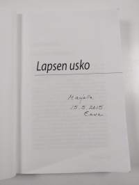 Lapsen usko (signeerattu, tekijän omiste)