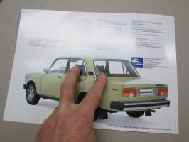 Lada 1200 S 1982 -myyntiesite, ruotsinkielinen