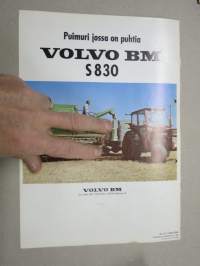 Volvo BM S 830 leikkuupuimuri -myyntiesite