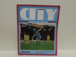 Manchester City vs Chelsea Match Magazine November 1977