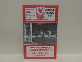 Liverpool vs Bolton Wanderers. The Anfield Review September 1978