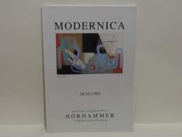 Arvohuutokaupat Hörhammer 30.10.1989 Modernica