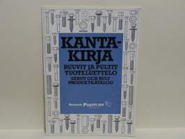 Kantakirja - Ruuvit ja pultit tuoteluettelo
