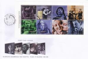 Suomi FDC (ensipäiväkuori) Elokuva Suomessa 100 vuotta V31 (1.4.1996). LAPE 1332-39.