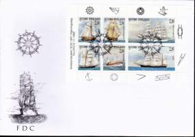 Suomi FDC (ensipäiväkuori)  Purjelaivoja V35 (19.5.1997). LAPE 1380-85.