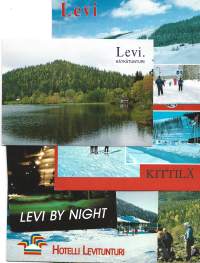 Levi Kittilä   - paikkakuntakortti, paikkakuntapostikortti postikortti  6 kpl erilaista