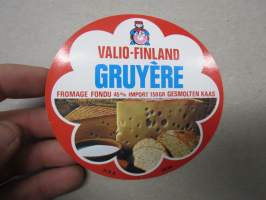Valio-Finland Gruyere kaas -Valio juustoetiketti