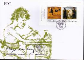 Suomi FDC (ensipäiväkuori) Pro Filatelia (Hugo Simberg) V46 (24.9.1999). LAPE 1486-1487.