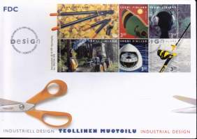Suomi FDC (ensipäiväkuori) Suomalainen muotoilu (Teollinen muotoilu) V47 (8.10.1999). LAPE 1488-1493.