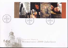 Suomi FDC (ensipäiväkuori) Riemuvuosi 2000 V51 (15.3.2000). LAPE 1522-1525.