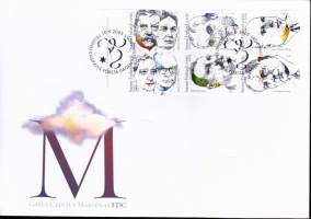 Suomi FDC (ensipäiväkuori) Mesenaatit V60 (10.9.2003). LAPE 1658-1663.