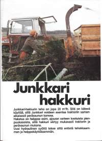 Junkkari hakkuri - tuote-esite myyntiesite 4 sivua