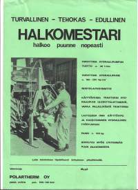 Halkomestari  - tuote-esite myyntiesite    1 sivu