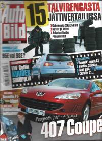 Auto Bild Suomi 2005 nr 20 / Talvirengastesti,  95E vai 98E ?, Peugeot 407 Coupe,Renault F1