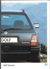 VW Golf Variant - tuote-esite myyntiesite 1997   37 sivua