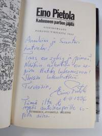 Kadonneen partion jäljillä : sissiromaani Pohjois-Vienasta 1943 (signeerattu, tekijän omiste)
