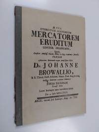 Mercatorem eruditum : Tutkielma oppineesta kauppiaasta (numeroitu)