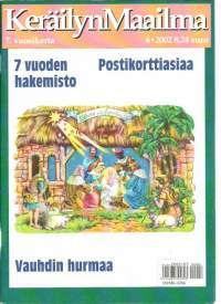 Keräilyn Maailma 2002 nro 6 /    7 vuoden hakemisto, pienoissaippuat, keräilyautot, partio, Lahti postikortit, makeiskääreet, Jyväs-Hyvä, linkkuveitset, messujen