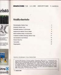 Akvaariolehti 7 / 1983. Kuukauden kala on keltabarbi.