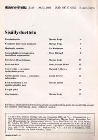 Akvaariolehti 2 / 1983. Kuukauden kala on nuoli-imumonni.