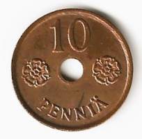 10  penniä  1941