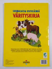Suomalaisia kotieläimiä - värityskirja