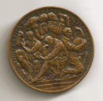 &quot;Turun suomalainen yliopisto avattu 27.Kesäk.1922&quot; ja &quot;Lue synnyt syitä myöten luottehet lomia myöten&quot;  mitali 50 mm (Emil Wiksröm) ,   taidemitali