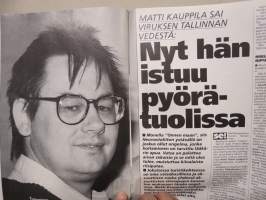 Se! 1991 nr 8, Heikki Haavisto yliajajana, Myrkkylaivuri Jukka Ojaranta oli tehdä itsemurhan, Miss Suomea kositaan Afrikkaan, Neuvostol. Sukellusveneitä Naantalissa