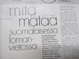 Eeva 1970 nr 7 Harriet Eriksson &amp; Martti Etelävuori, Ansa Ikonen, Sokos Kemi mainos, Arvo Siikamäki, Suomalainen lomanvietto, Dustion Hoffman, Keinonainen seksinukke