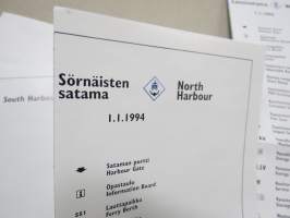 Port of Helsinki 1994 Handbook - Helsingin satama, käsikirja, sisältää 3 erillistä satama-aluekarttaa - Etelä-Satama - Sörnäinen - Länsi-satama, englanninkielinen