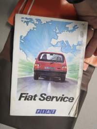 Fiat Panda 1986 -käyttöohjekirja, alkuperäinen kasnio + veromerkki 500 mk