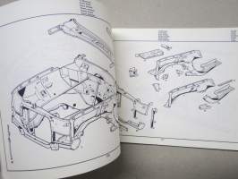 Mercedes-Benz Type 200 - 200D - 220, 220 D Catalog A 1968 12 140 -varaosaluettelo, monikielinen