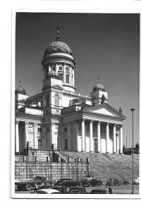 Helsinki Suurkirkko paikkakuntakortti, paikkakuntapostikortti  postikortti kulkenut 1956