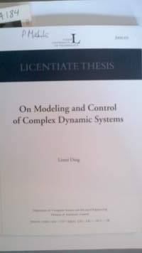 On modeling and control of complex dynamic systems