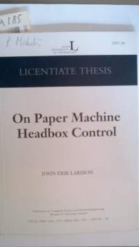 On paper machine headbox control
