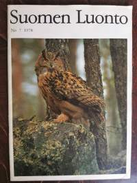 Suomen Luonto 7/1978 (kansikuvassa nurmolainen huuhkaja, kuvannut Jorma Luhta)