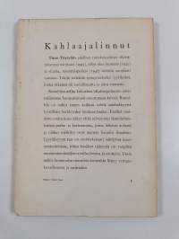 Kahlaajalinnut : runoja