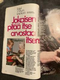 Eeva 1976 nr 6, Rakel Wihuri kokokuvassa, Anni Blomqvist - suru synnytti kirjailijan, Hannu Huuska, Laukon kartano - Tarun ja toden Laukko, Petra Frey