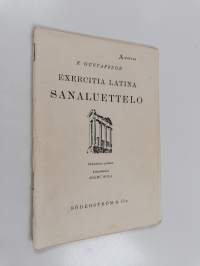 Exercitia latina : sanaluettelo