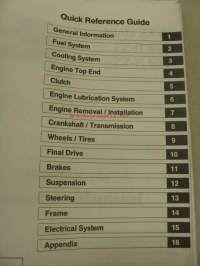 Kawasaki Ninja ZX-6 ZZ-R600 ZZ-R500 Motorcycle service manual -korjaamokirja