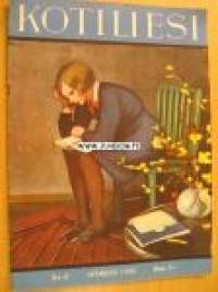 Kotiliesi 1932 nr 17 (kansi Martta Wendelin ) Syyskuu 1932. Artikkeli ja kuvia  pohjoismaisista rakennuspäivistä : Alvar Aallon tuolimalli &quot;pehmeä puutuoli&quot;.