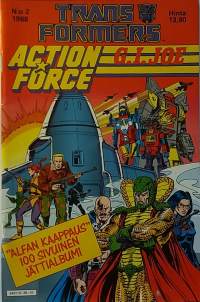Transformers &amp; Action Force/G.I. Joe No. 2/1988.  (Sarjakuvalehdet, sopii keräilykappaleeksi)