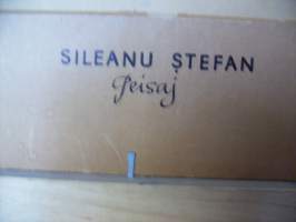 Stefan Silenay, &quot;Peisaj&quot; öljymaalaus levylle 21x29 cm / Stefan Silenay Romania
