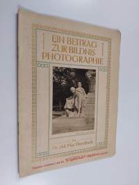 Ein Beitrag zur Bildnis-Photographie